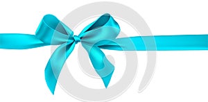 Blue holiday bow