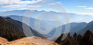 Blue horizons - view from Khaptad national park, Nepal