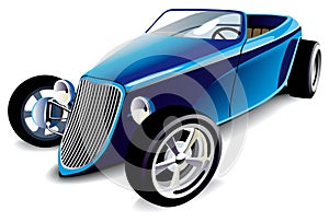 Blue Hot Rod