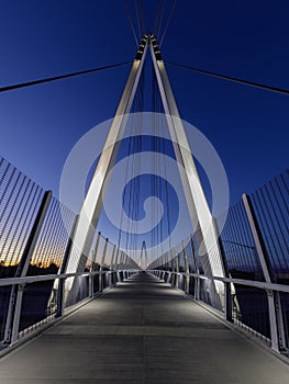 Blue Hour over Mary Avenue Bicycle Footbridge