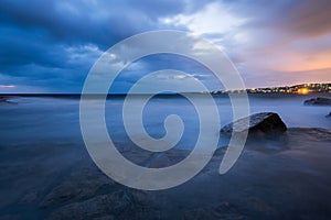 Blue hour seascape