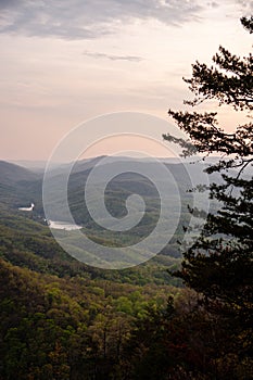 Blue Hour / Sunset View of Fern Lake + Mountains - Cumberland Gap National Historical Park - Kentucky