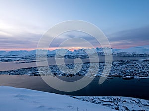 Blue Hour at Tromso, Troms og Finnmark, Norway