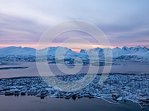 Blue Hour at Tromso, Troms og Finnmark, Norway