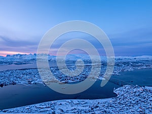 Blue Hour at Tromso, Troms og Finnmark, Norway