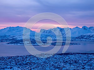 Blue Hour at Tromso, Troms og Finnmark, Norway
