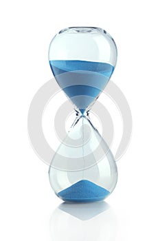 Blue hourglass