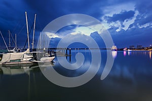 Blue Hours at the marina, Danga Bay, Malaysia
