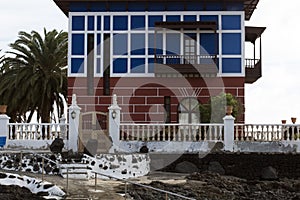 The Blue House in Arrieta in Lanzarote, Canary Islands, Spain photo