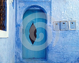 Blue house doors - Chefchaouen, Morocco