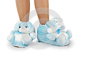 Blue house slippers img