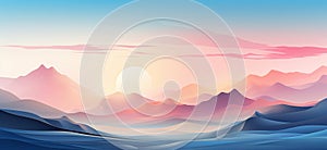 Blue Hues: A Multi-Layered Color Field Artistry photo