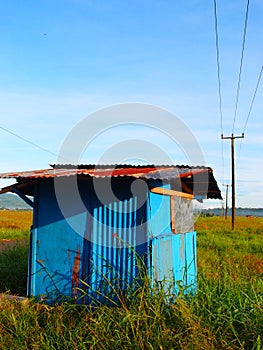 Blue hut