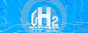 Blue Hydrogen filling H2 Gas Pump station icon