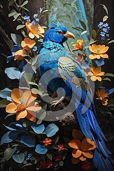 The Blue Ibong Adarna: Magical, mythical bird with healing melodies.