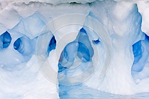 Blue ice cave