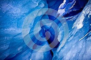 Blue ice cave