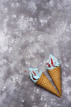 Blue ice cream