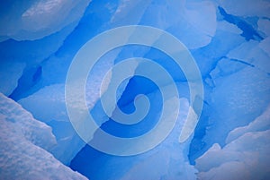 Blue ice crystal texture