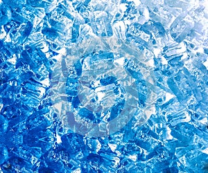 blue ice cubes