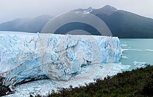 Blue ice glaciar Perito Moreno photo