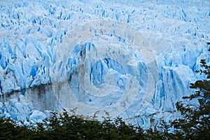 Blue ice glaciar Perrito Moreno
