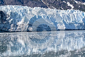 Blue Ice Glacier in Glacier Bay National Park, Alaska