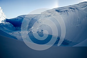 Blue Ice Hidden in Wind-Scoop, Antarctica photo