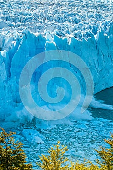 Blue ice of Perito Moreno Glacier, Argentina
