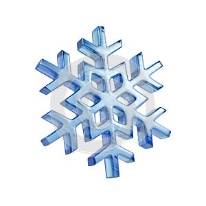 Blue ice snowflake, christmas decorations