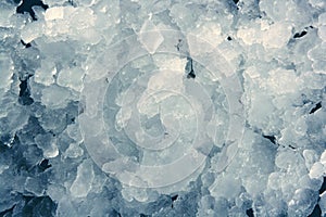 Blue ice texture background stacked pattern