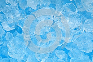 Blue ice texture or fresh summer background