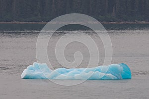 Blue iceberg in Alaska