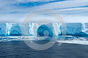 Blue Iceberg in Antarctica