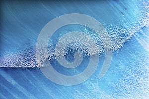 Blue Iceberg Closeup Abstract Background Antarctica