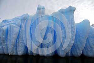 Blue iceberg grooves
