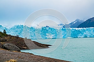 Blue iceberg of Perito Moreno Glacier and Argentina Lake