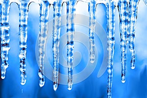 Blue icicles