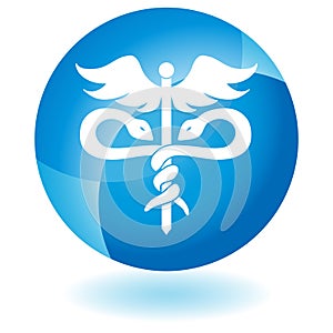 Blue Icon - Caduceus