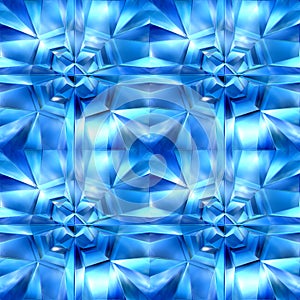 Blue icy cubes