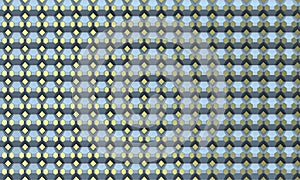 Blue Image of 3d texture over golden background