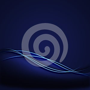 Blue Incandescent Background