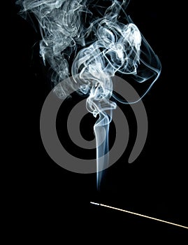 Blue Incense Smoke