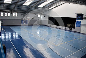 Blue Indoor Gymnasium