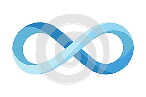 Blue Infinity Symbol Vector