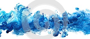 Blue Ink Dissolving in Water