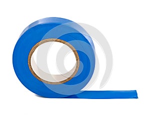 Blue insulating tape photo