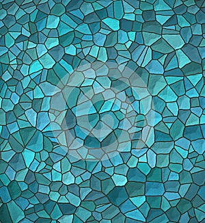 Blue Irregular Mosaic Pattern photo