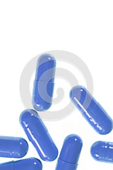 Blue Isolated Pills Texture