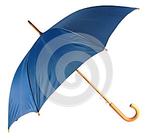 Blue isolated umbrella